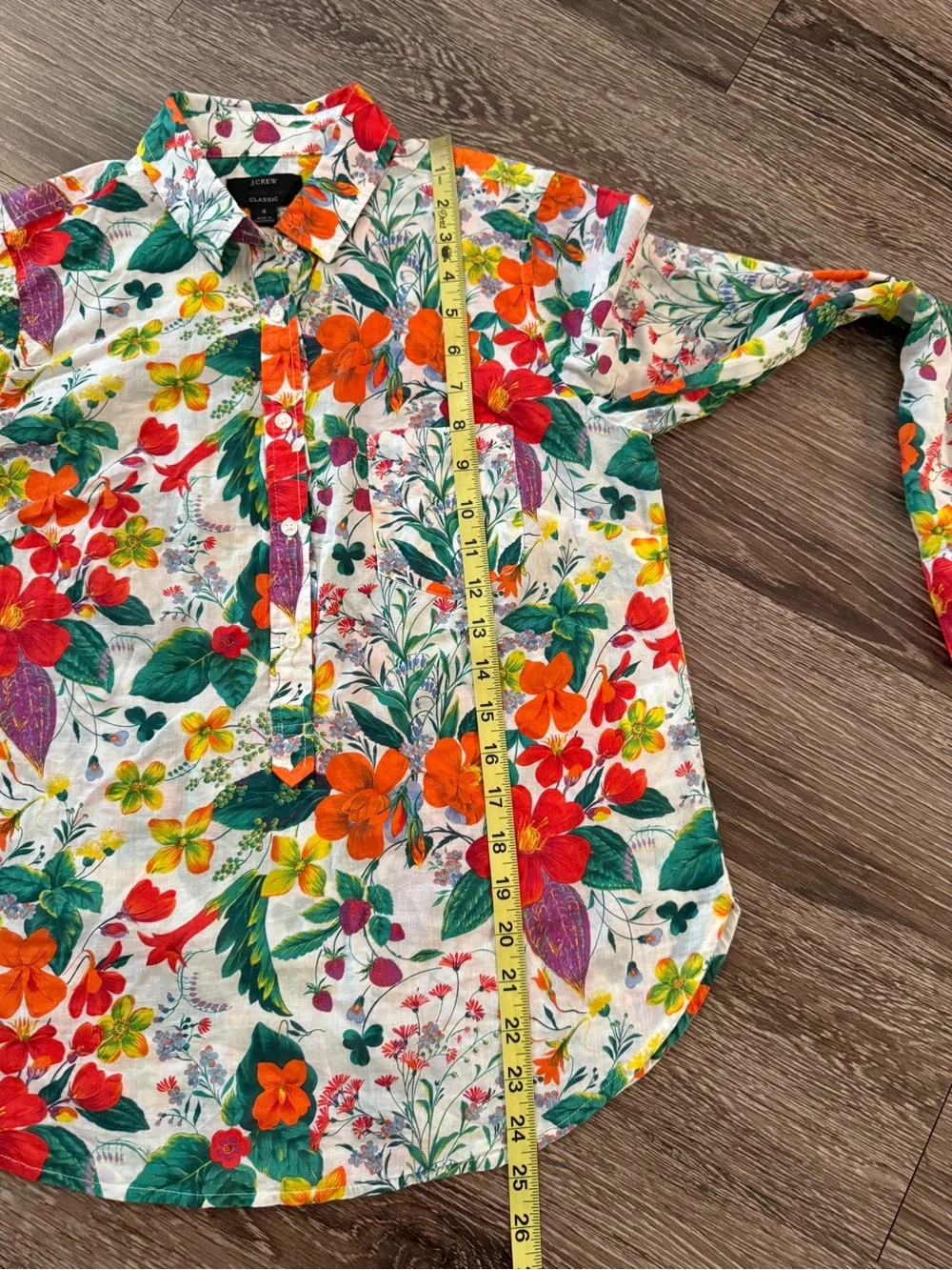 J. Crew Classic Floral Top